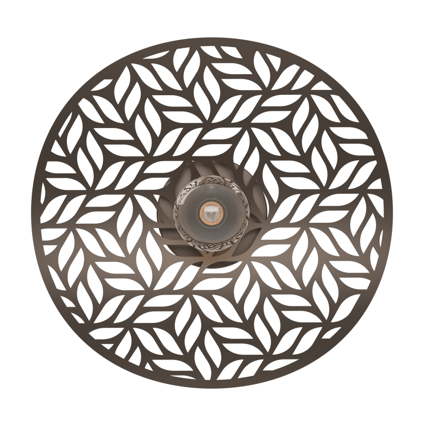 Eglo - Candeeiro de tecto 1xE27/60W/230V diâmetro 40 cm bronze