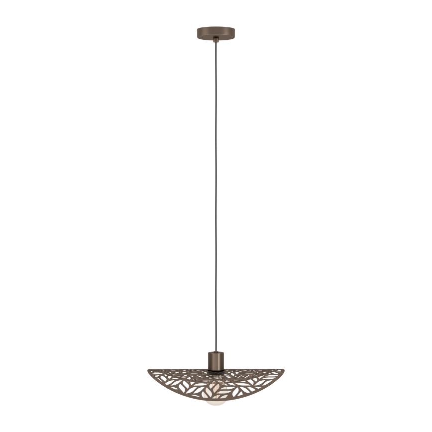 Eglo - Lustre suspenso por cabo 1xE27/60W/230V Ø 40 cm bronze