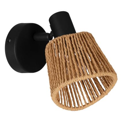 Eglo - Spot de parede orientável 1xE14/10W/230V preto/bege