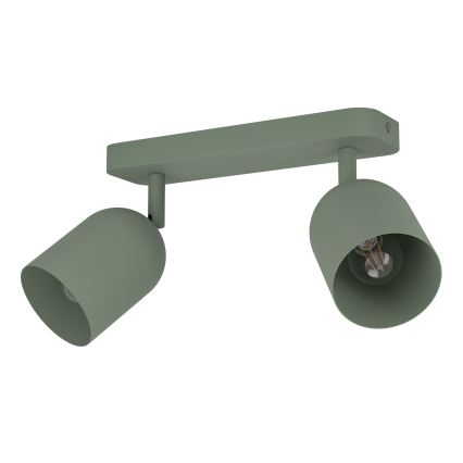 Eglo - Candeeiro de focos 2xE14/40W/230V verde