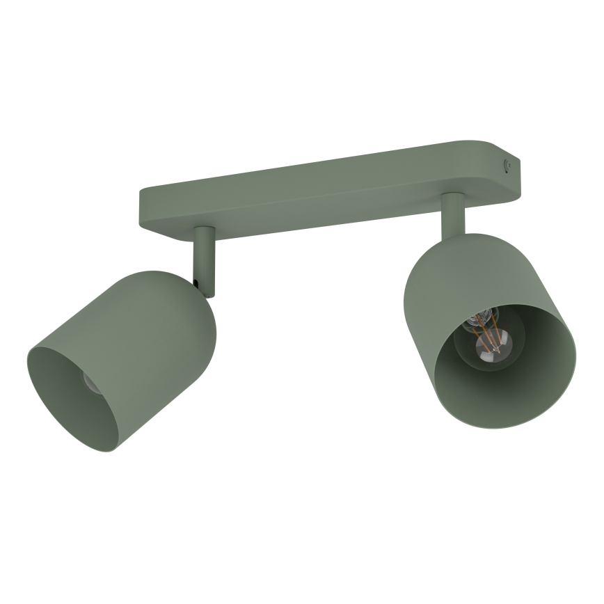 Eglo - Candeeiro de focos 2xE14/40W/230V verde