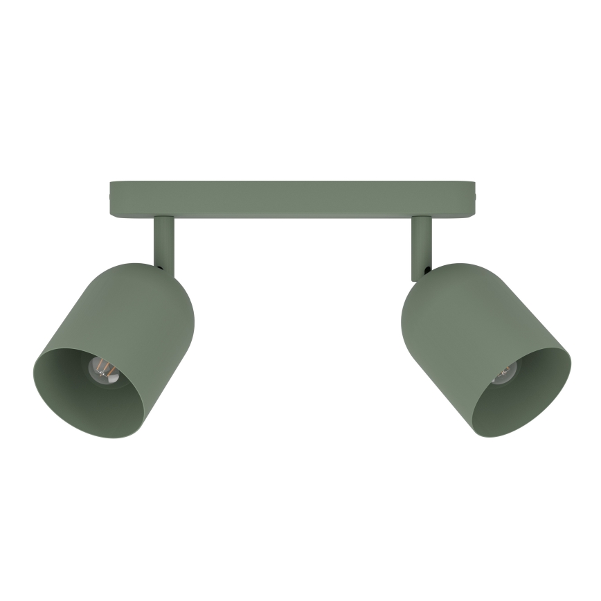 Eglo - Candeeiro de focos 2xE14/40W/230V verde