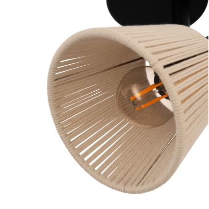 Eglo - Aplique de parede spot 1xE14/40W/230V bege/preto