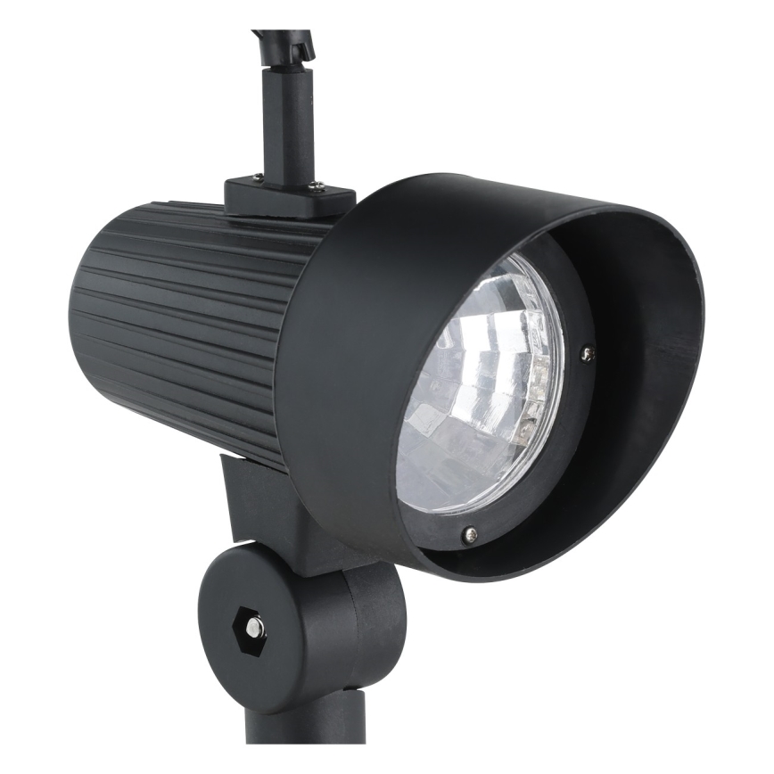 Eglo - Conjunto de 3 candeeiros solares LED com sensor, 200 mAh, IP44, preto