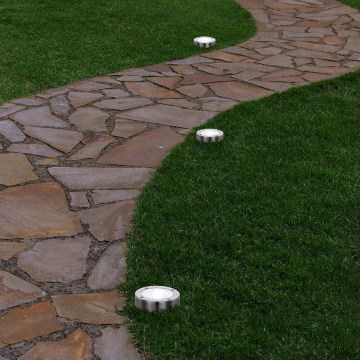 Eglo 48777 - Luminária solar LED com sensor LED/0,07 W/1,2 V 200 mAh cromado fosco