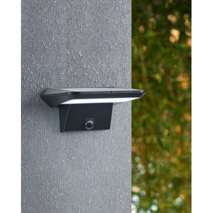 Eglo - Aplique de parede solar LED com sensor LED/20W/3,7V 2000 mAh IP44