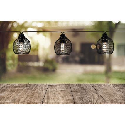 Eglo 48964 - Cordão solar LED 8xLED/3m 600 mAh IP44