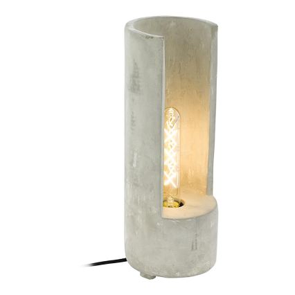 Eglo 49112 - Candeeiro de mesa LYNTON 1xE27/60W/230V betão