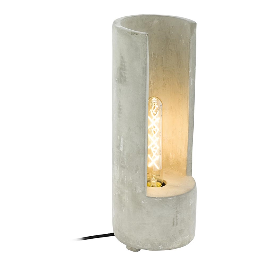 Eglo 49112 - Candeeiro de mesa LYNTON 1xE27/60W/230V betão