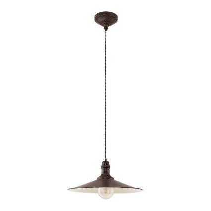 Eglo 49456 - Lustre suspenso STOCKBURY com cabo 1xE27/60W/230V Ø 36 cm