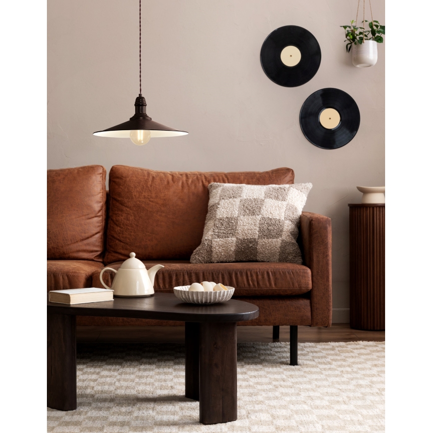 Eglo 49456 - Lustre suspenso STOCKBURY com cabo 1xE27/60W/230V Ø 36 cm