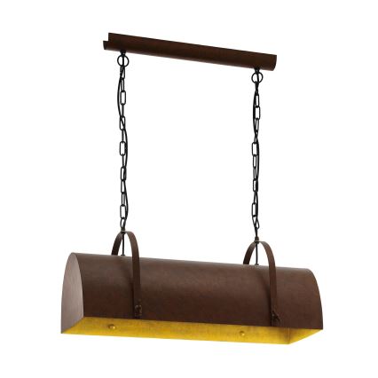 Eglo 49687 - Candelabro numa corrente DEERHURST 2xE27/60W/230V