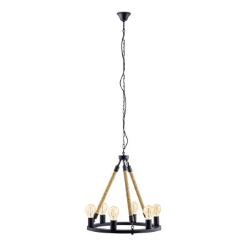 Eglo 49694 - Candelabro numa corrente FINDLAY 6xE27/60W