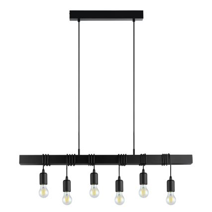 Eglo - Iluminação suspensa TOWNSHEND 6xE27/60W/230V