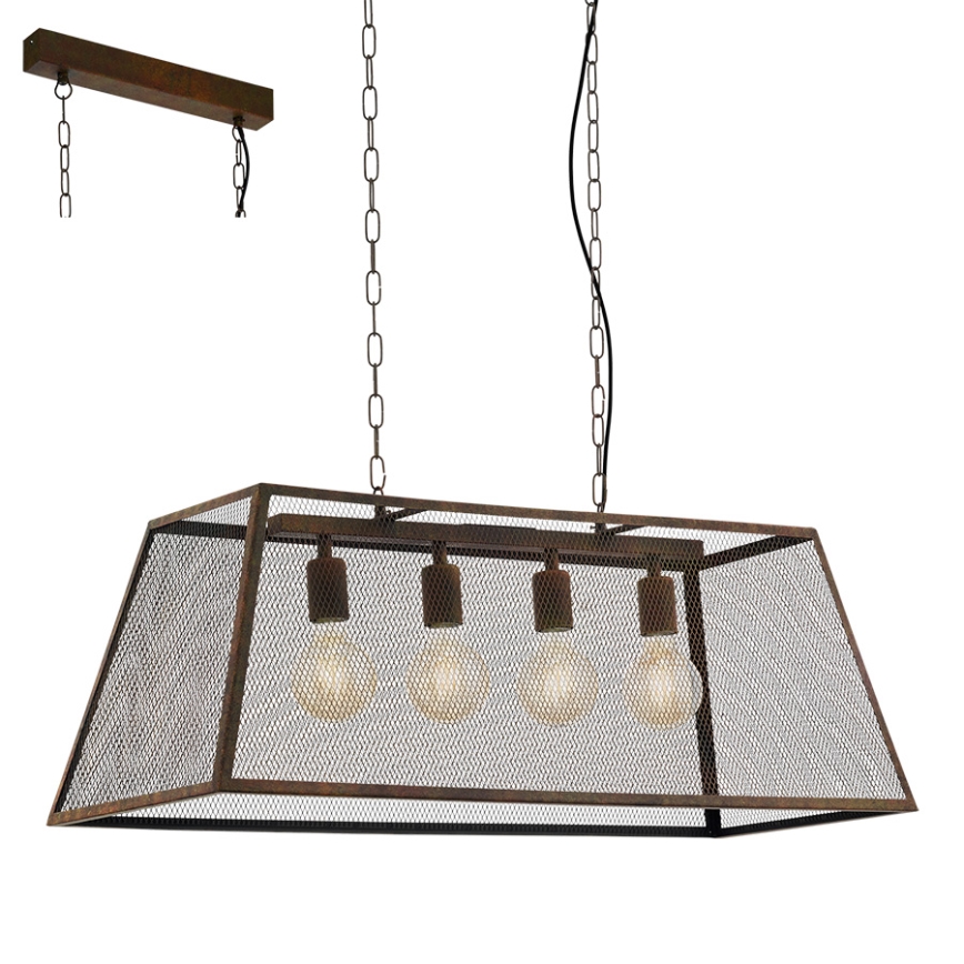 Eglo 49799 - Luz pendente AMESBURY 4xE27/60W