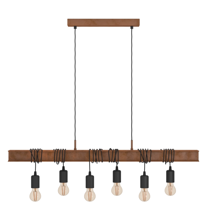 Eglo - Candelabro num fio TOWNSHEND 6xE27/60W/230V