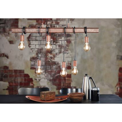 Eglo - Candelabro num fio TOWNSHEND 6xE27/60W/230V
