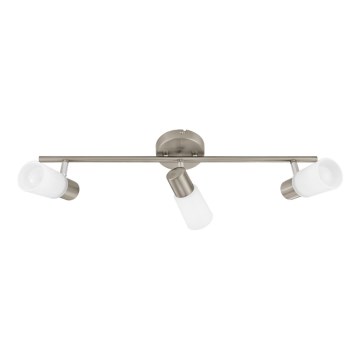Eglo 55023 - Candeeiro de focos LED 3x E14, 4W, 230V, cromo mate