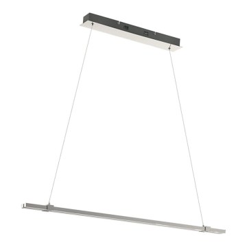 Eglo 55097 - Lustre LED regulável suspenso por cabo 2xLED/9W/230V cromo mate