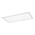 Eglo 55149 - Painel LED RGBW de sobrepor, dimerizável, 12W/230V, 2700-6500K, 30x60 cm, branco + controlo remoto