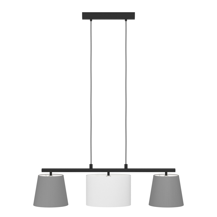Eglo 55207 - lustre LED suspenso por cabo ALMEIDA 3xE14/25W/230V cinzento