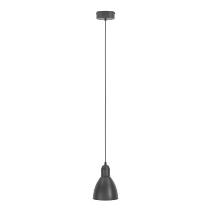 Eglo 55243 - Candeeiro suspenso por cabo PRIDDY 1xE27/60W/230V preto