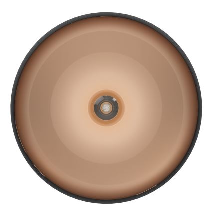 Eglo 55248 - Iluminação de teto MOGANO 1xE27/60W/230V preto