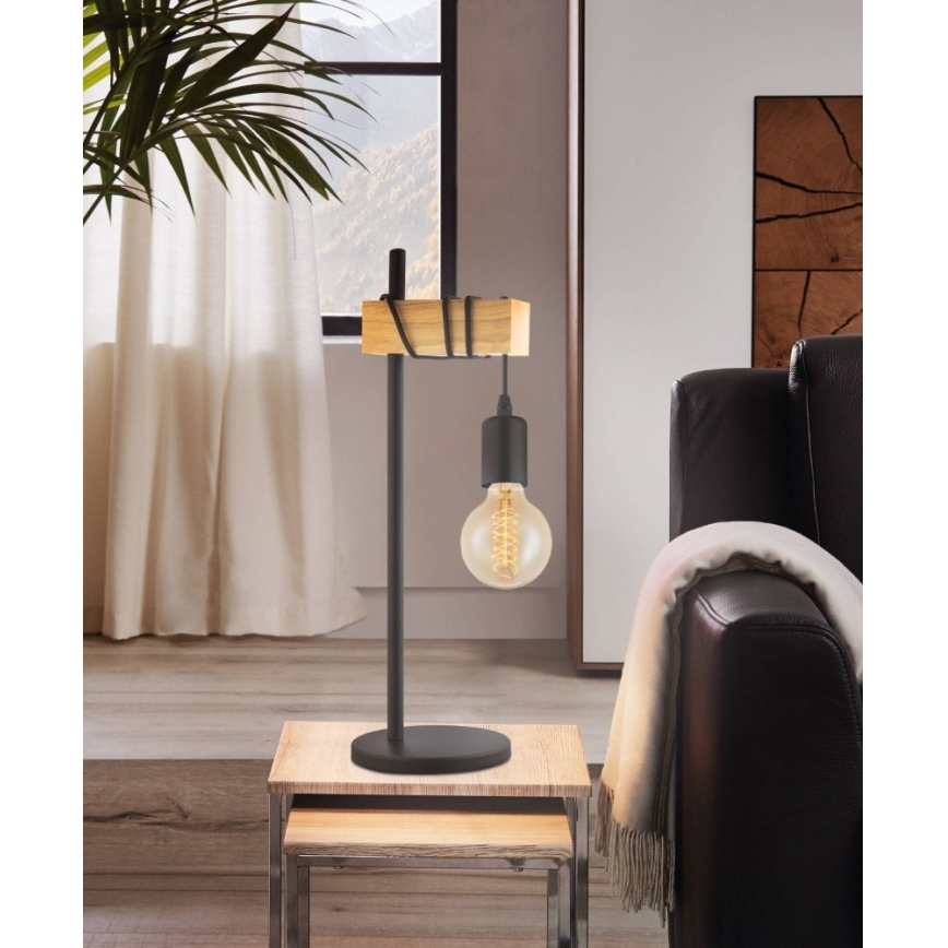 Eglo 55249 - Candeeiro de mesa TOWNSHEND 1xE27/10W/230V