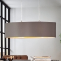 Eglo 55271 - Candeeiro suspenso MASERLO 2xE27/60W/230V castanho