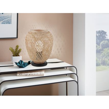 Eglo 55699 - Candeeiro de mesa DEMBLEBY 1xE27/40W/230V bege