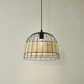 Eglo 55709 - Candeeiro suspenso ANWICK 1xE27/40W/230V vime