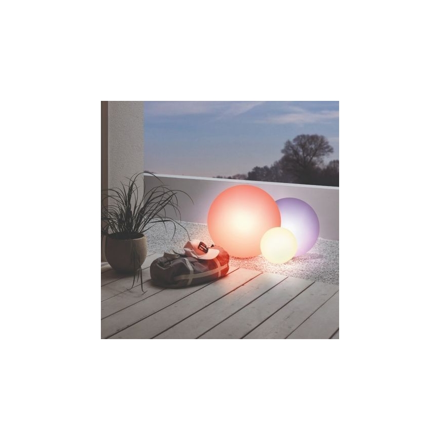 Eglo 55784 - Luminária Exterior LED RGBW MONTEROLO-C 1xE27/9W/230V IP65 diâmetro 39 cm + comando à distância