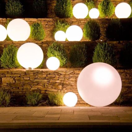 Eglo 55786 - Lâmpada LED RGBW Exterior MONTEROLO-C 1xE27/9W/230V 2700-6500K IP65 Ø 30 cm + comando à distância