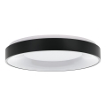 Eglo 55802 - Luminária de teto LED dimerizável 4xLED/8,1W/230V 3000-6500K Ø 48 cm preta + controlo remoto