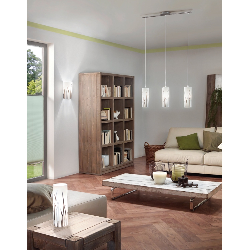 Eglo 55807 - Candeeiro de mesa LED 1xE14/5,5W/230V branco/cromado brilhante