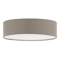 Eglo 55873 - Candeeiro de tecto LED 1xE27/11W/230V Ø 38 cm taupe