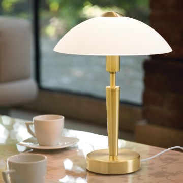 Eglo 56252 - Candeeiro de mesa LED regulável SOLO 1xE14/4,5W/230V dourado