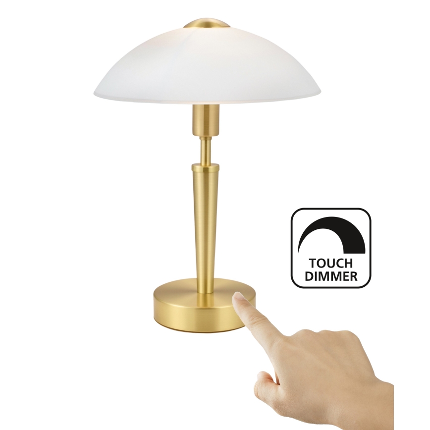 Eglo 56252 - Candeeiro de mesa LED regulável SOLO 1xE14/4,5W/230V dourado