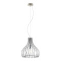 Eglo 61915 - Candeeiro suspenso TINDORI 1xE27/60W/230V diâmetro 38 cm branco