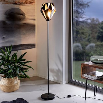 Eglo 62838 - Candeeiro de chão CARLTON PRO 1xE27/60W/230V preto