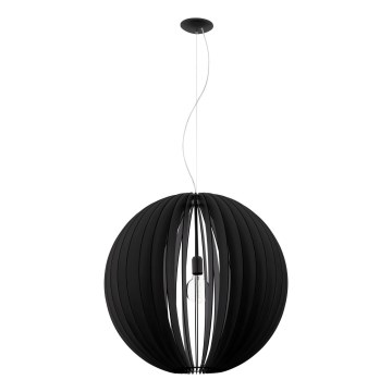 Eglo 63254 - Candeeiro suspenso COSSANO PRO 1xE27/60W/230V diâmetro 70 cm preto