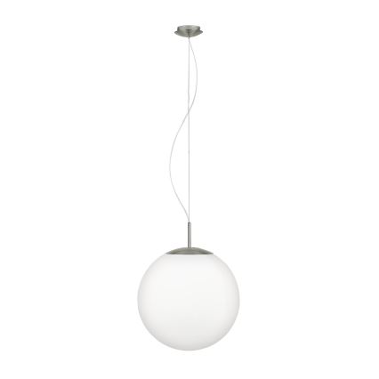 Eglo 63271 - Pendente em cabo PIEDALE 1xE27/60W/230V Ø 43 cm cromado mate
