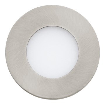Eglo 64621 - Foco de encastrar LED FUEVA 1 PRO LED/2,7W/230V 3000K diâmetro 8,5 cm cromado mate