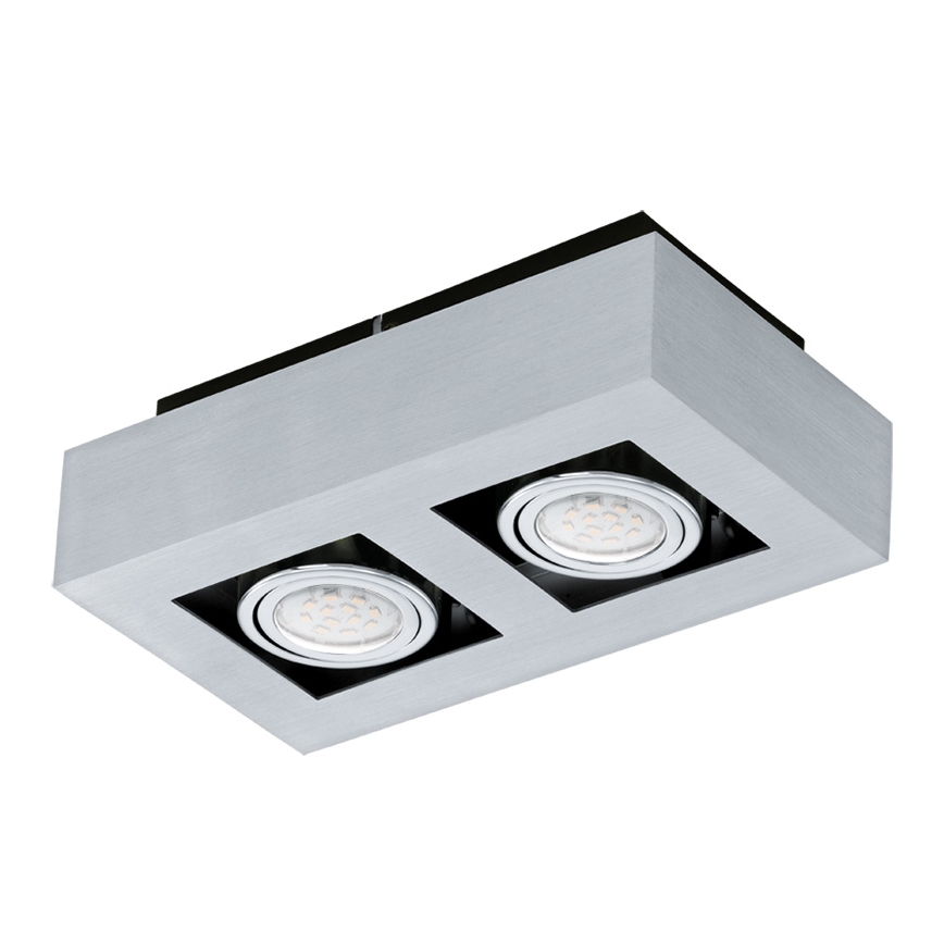Eglo 64695 - Foco LED LOKE PRO 2xGU10/5W/230V 3000K cromado mate