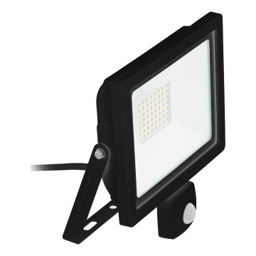 Eglo 64872 - Refletor LED com sensor FILETTI LED/30W/230V 3000K IP44 preto