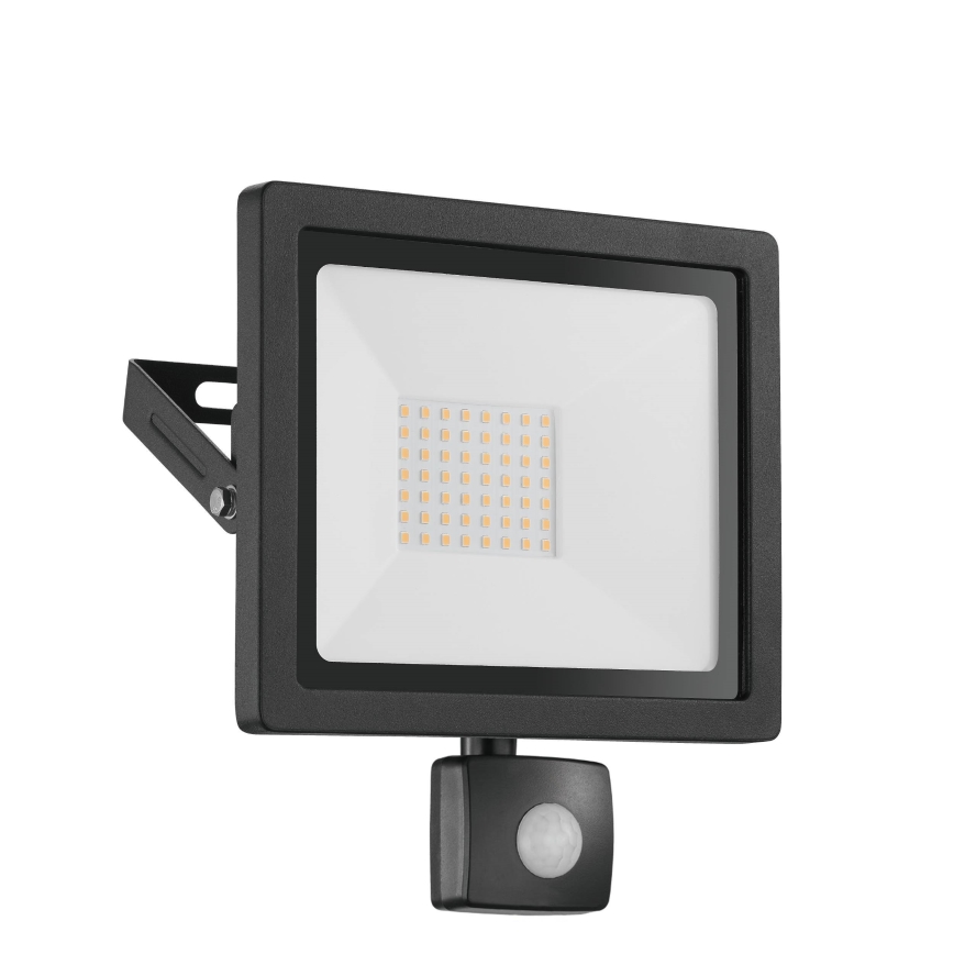 Eglo 64872 - Refletor LED com sensor FILETTI LED/30W/230V 3000K IP44 preto
