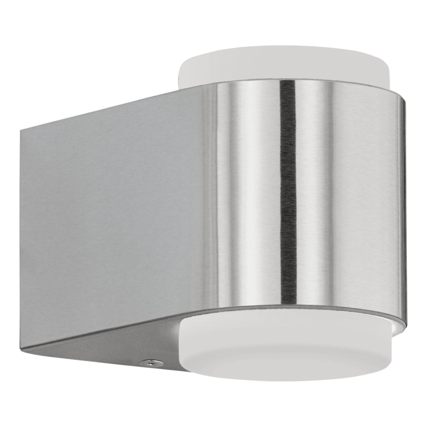 Eglo 65054 - Iluminação de parede exterior LED BRIONES PRO 2xLED/3W/230V IP44 cromado brilhante