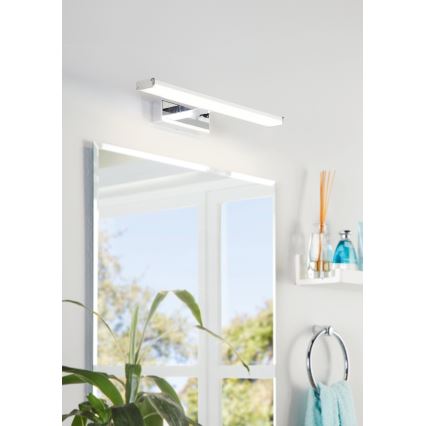 Eglo 74051 - Iluminação de espelho para casa de banho LED GALENZANA LED/7,4W/230V 4000K 40 cm IP44 cromado brilhante