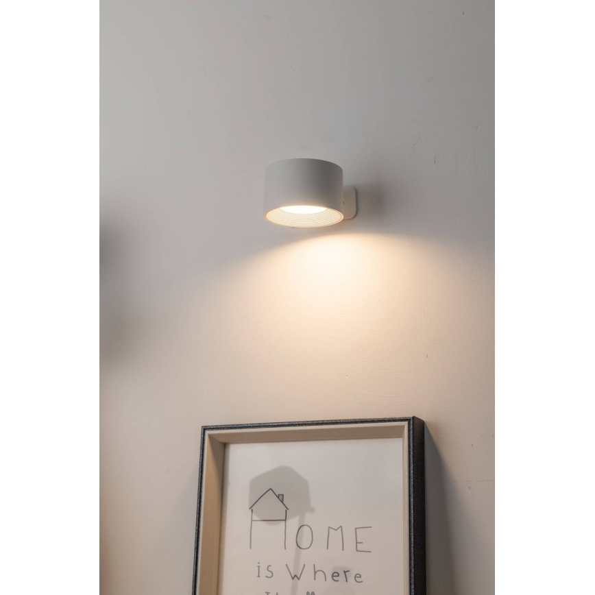 Eglo - Aplique de parede tátil LED recarregável e dimerizável LED/5W/5V 2700/4000/6500K 2000 mAh branco