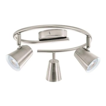 Eglo 75219 - Spot LED TRAVALE 3xGU10/3W/230V, acabamento cromado mate